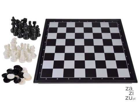 Szachy warcaby magnetyczne 2w1 gra logiczna GR0620 Szachy warcaby magnetyczne 2w1 gra logiczna GR0620