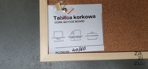Tablica korkowa 60 x 40cm Tablica korkowa 60 x 40cm