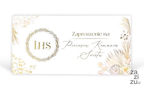 Zaproszenia DL Komunia nr. 44 - 10 szt Zaproszenia DL Komunia nr. 44 - 10 szt