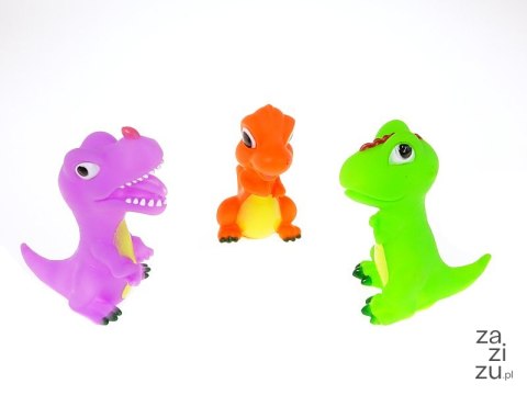 Zestaw 3 gumowych dinozaurów 9,5cm Zestaw 3 gumowych dinozaurów 9,5cm