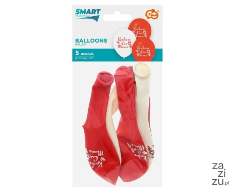 Balony Kocham Cię Mamo 30 cm 5 szt. Balony Kocham Cię Mamo 30 cm 5 szt.