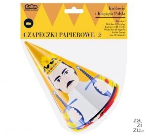 Czapeczki papierowe "Królewska Impreza" 6 szt. K6-CZP6 Czapeczki papierowe "Królewska Impreza" 6 szt. K6-CZP6