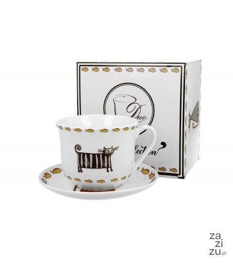 Filiżanka 470ml jumbo ze spodkiem CLASSIC CATS Filiżanka 470ml jumbo ze spodkiem CLASSIC CATS