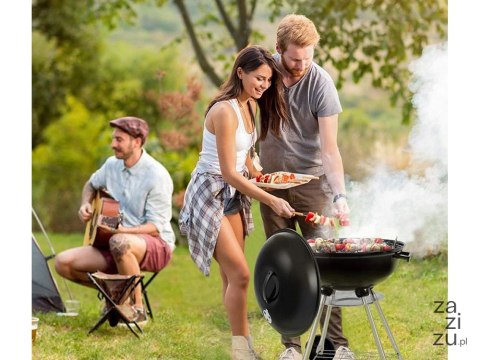 Grill węglowy brykietowy ogrodowy kółka pokrywa okrągły zamykany przenośny Grill węglowy brykietowy ogrodowy kółka pokrywa okrągły zamykany przenośny