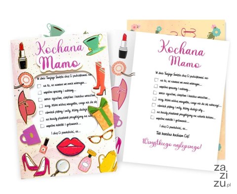 Karnet B6 KOCHANA MAMA DK-1021 Karnet B6 KOCHANA MAMA DK-1021
