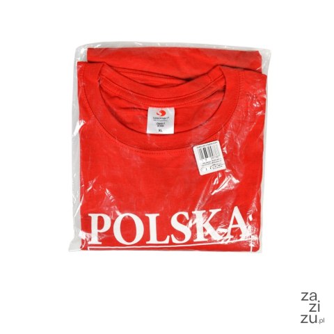 Koszulka z nadrukiem "Biało-Czerwoni" czerwona - rozmiar XXL Koszulka z nadrukiem "Biało-Czerwoni" czerwona - rozmiar XXL