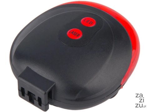 Lampka rowerowa tylna laserowa 5 led laser linia oświetlenie tylne drogi 14498 Lampka rowerowa tylna laserowa 5 led laser linia oświetlenie tylne drogi 14498