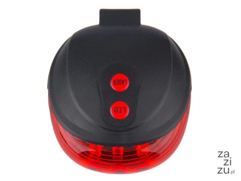 Lampka rowerowa tylna laserowa 5 led laser linia oświetlenie tylne drogi 14498 Lampka rowerowa tylna laserowa 5 led laser linia oświetlenie tylne drogi 14498