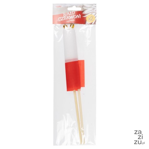 Materiałowa flaga na patyczku 2szt. SP4903 Materiałowa flaga na patyczku 2szt. SP4903