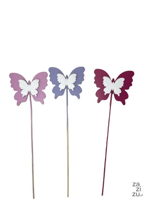 Pik 3szt. MOTYL RÓŻOWY / NIEBIESKI / FIOLETOWY Pik 3szt. MOTYL RÓŻOWY / NIEBIESKI / FIOLETOWY
