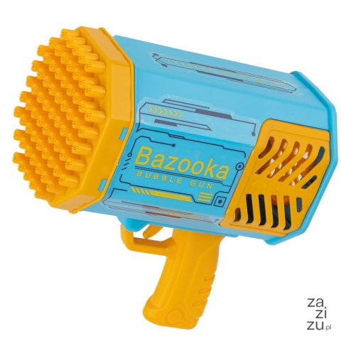 Pistolet automat do baniek bazooka na bańki bubble niebieska 963-13A Pistolet automat do baniek bazooka na bańki bubble niebieska 963-13A
