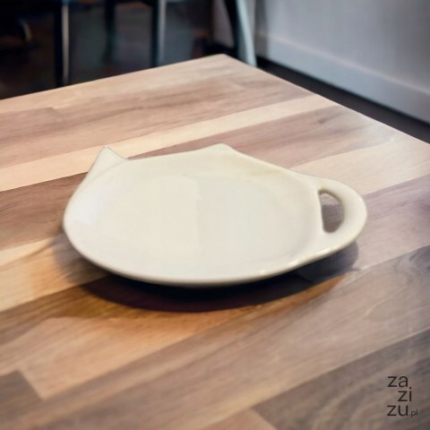 Podstawka czajniczek 9 x 12cm biała porcelana MM-131/CX102802 Podstawka czajniczek 9 x 12cm biała porcelana MM-131/CX102802