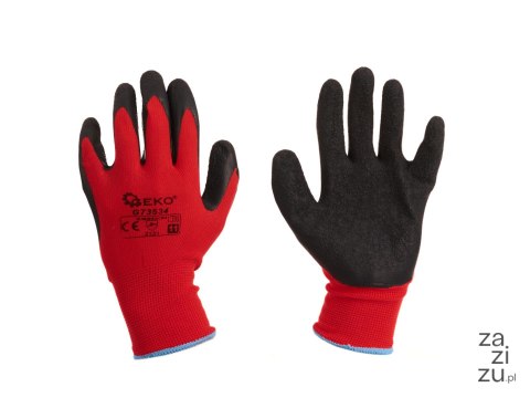 Rękawice ochronne 12par GEKO r.11/latex czerwone G73534 Rękawice ochronne 12par GEKO r.11/latex czerwone G73534