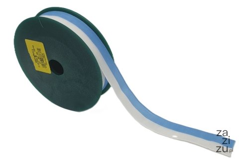 Wstążka tkana biało - niebieska Maryjna 02 cm / 10m 225234 .M 01-30-00 Wstążka tkana biało - niebieska Maryjna 02 cm / 10m 225234 .M 01-30-00