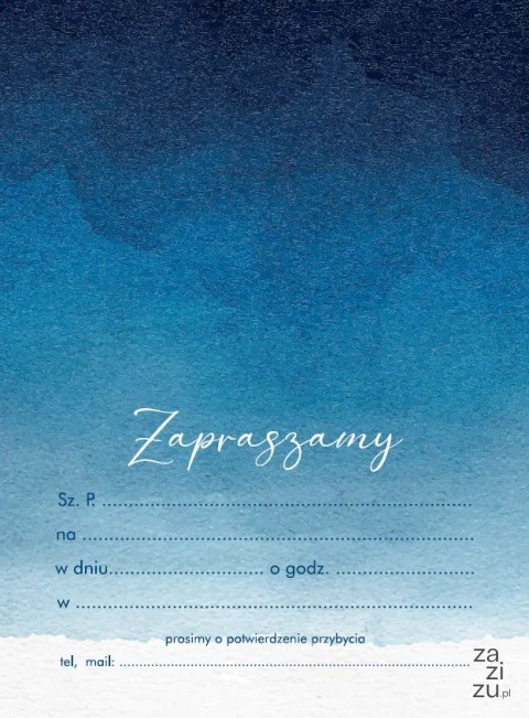 Zaproszenia 10szt. Z-110 Zaproszenia 10szt. Z-110