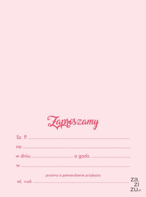 Zaproszenia 10szt. ZA-111 Zaproszenia 10szt. ZA-111