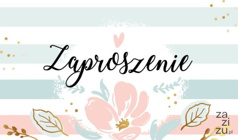 Zaproszenia 10szt ZA-118 Zaproszenia 10szt ZA-118