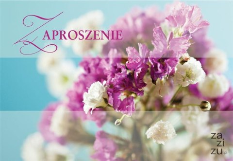 Zaproszenie 5szt. KWIATOWE ZZ-042 Zaproszenie 5szt. KWIATOWE ZZ-042