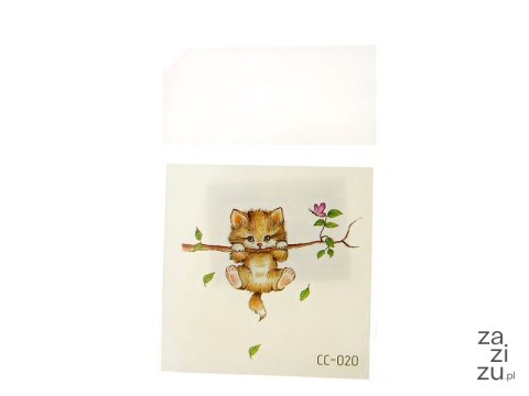 Zestaw tatuaży 12szt. KOTKI 6 x 6cm Zestaw tatuaży 12szt. KOTKI 6 x 6cm