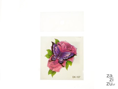 Zestaw tatuaży 6 x 6 cm KWIATY Zestaw tatuaży 6 x 6 cm KWIATY
