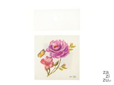 Zestaw tatuaży 6 x 6 cm KWIATY Zestaw tatuaży 6 x 6 cm KWIATY