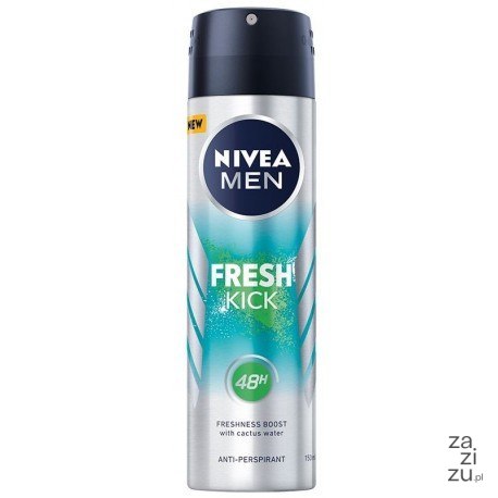 Dezodorant 150ml Nivea Men Fresh Kick antyperspirant spray Dezodorant 150ml Nivea Men Fresh Kick antyperspirant spray