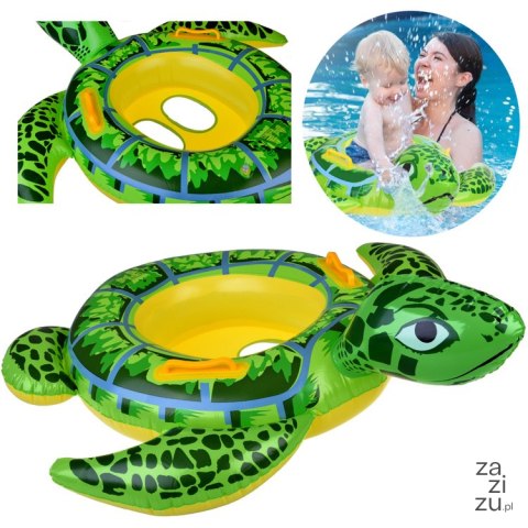 Dmuchane koło do pływania dla dziecka kółko dmuchane żółw 90cm SP0753 Dmuchane koło do pływania dla dziecka kółko dmuchane żółw 90cm SP0753