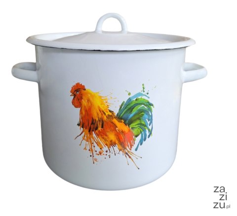 Garnek emaliowany 7l. 22cm KOGUT Garnek emaliowany 7l. 22cm KOGUT