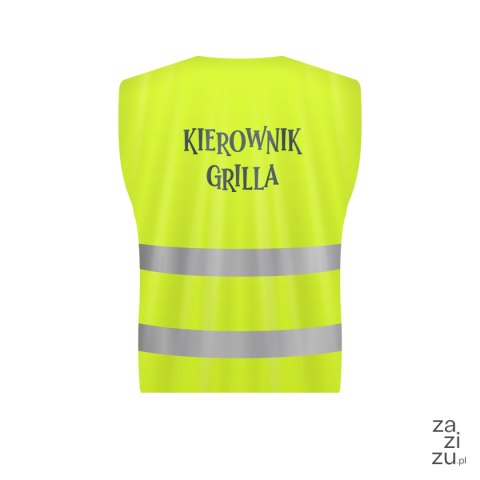 Kamizelka odblaskowa "KIEROWNIK GRILLA" Kamizelka odblaskowa "KIEROWNIK GRILLA"