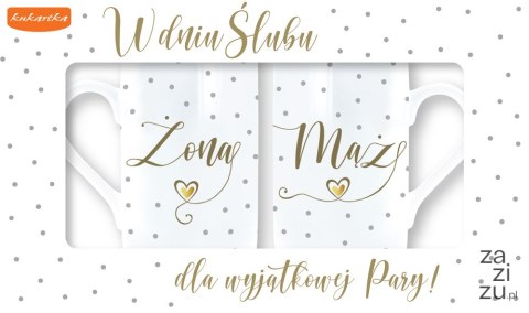 Kpl.2 kubków W DNIU ŚLUBU DLA WYJĄTKOWEJ PARY Q1013 Kpl.2 kubków W DNIU ŚLUBU DLA WYJĄTKOWEJ PARY Q1013