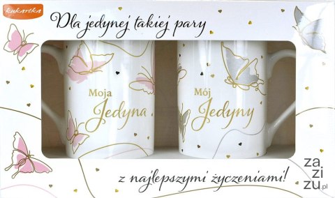 Kpl 2 kubków ceramicznych ŚLUB Q 941 Kpl 2 kubków ceramicznych ŚLUB Q 941