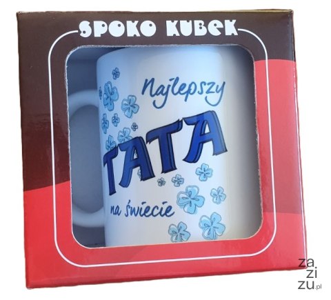 Kubek w ozdobnym opakowaniu Najlepszy Tata na Świecie 300 ml Kubek w ozdobnym opakowaniu Najlepszy Tata na Świecie 300 ml