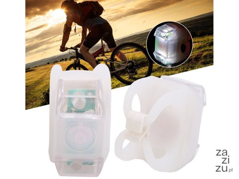Oświetlenie rowerowe lampki led przód tył 2 szt. 14399 Oświetlenie rowerowe lampki led przód tył 2 szt. 14399