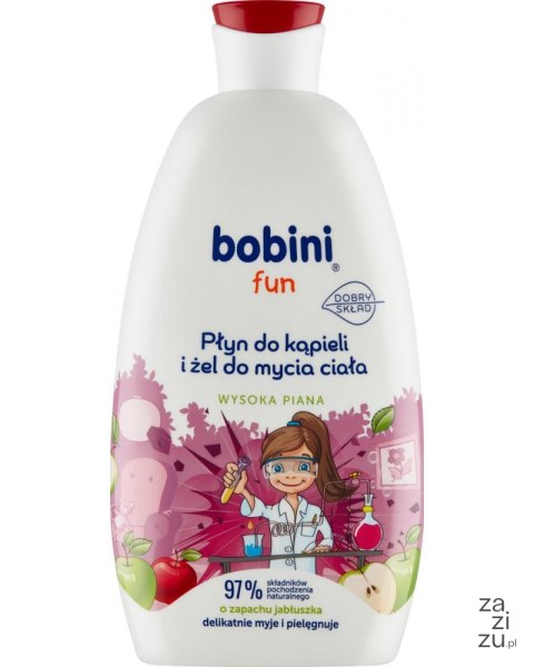 Płyn do kąpieli i żel do mycia wysoka piana Jabłuszko 500ml BOBINI Płyn do kąpieli i żel do mycia wysoka piana Jabłuszko 500ml BOBINI