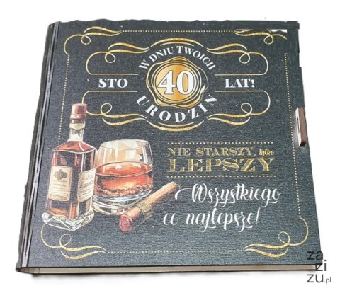 Pudełko na pieniądze 16 x 16cm kwadratowa 40-stka kolor WHISKY 3308-WY40 Pudełko na pieniądze 16 x 16cm kwadratowa 40-stka kolor WHISKY 3308-WY40