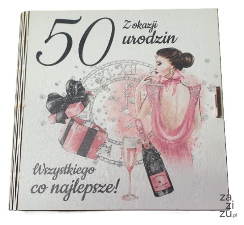 Pudełko na pieniądze 16 x 16cm kwadratowa 50-siątka kolor ELEGANT PANI 3308-EPI50 Pudełko na pieniądze 16 x 16cm kwadratowa 50-siątka kolor ELEGANT PANI 3308-EPI50
