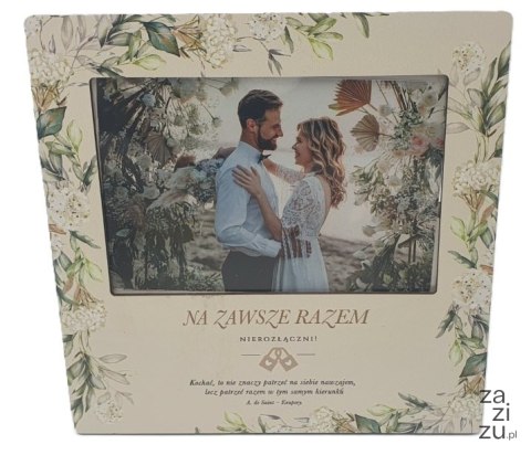 Ramka na zdjęcia 10 x 15cm dla Młodej Pary Ślub seria BIAŁY BEZ 3310-BB Ramka na zdjęcia 10 x 15cm dla Młodej Pary Ślub seria BIAŁY BEZ 3310-BB