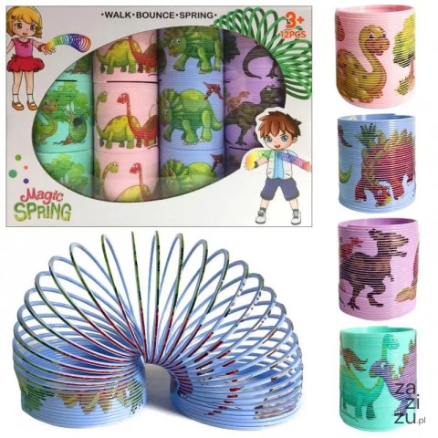 Sprężynka 12szt DINOZAUR A-0298 Sprężynka 12szt DINOZAUR A-0298