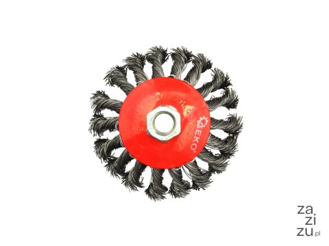 Szczotka druciana boczna pleciona 100mm M14 G00605 Szczotka druciana boczna pleciona 100mm M14 G00605
