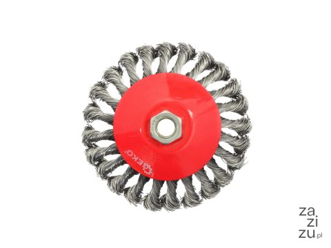 Szczotka druciana boczna pleciona 125mm M14 G00607 Szczotka druciana boczna pleciona 125mm M14 G00607