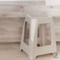 Taboret krzesło stołek Rattan Brązowy do 90 kg
