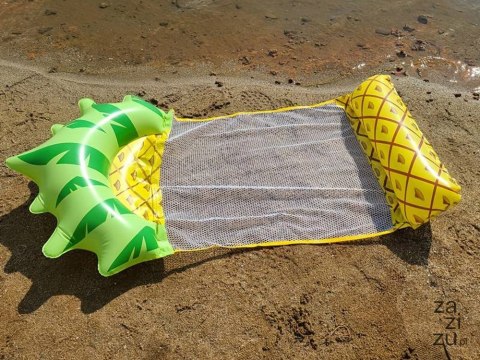 Dmuchany materac hamak wodny siatka, model ananas na basen i plażę SP0760 Dmuchany materac hamak wodny siatka, model ananas na basen i plażę SP0760