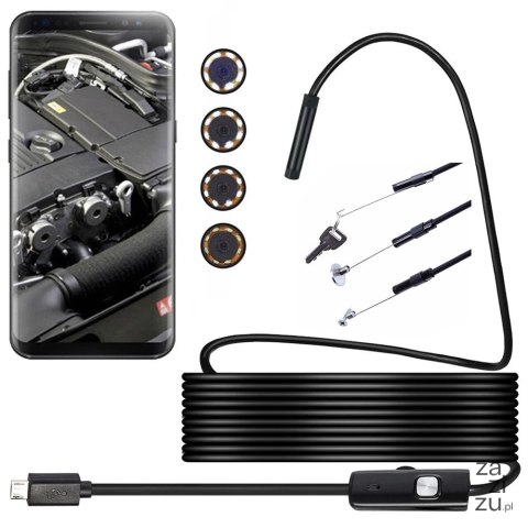 Endoskop kamera inspekcyjna android pc usb 5m led Endoskop kamera inspekcyjna android pc usb 5m led