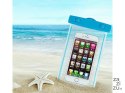 Etui wodoodporne pokrowiec na telefon basen plażę kajak case do telefonu niebieskie