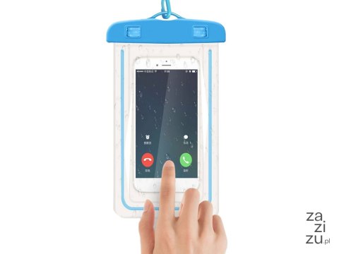 Etui wodoodporne pokrowiec na telefon basen plażę kajak case do telefonu niebieskie Etui wodoodporne pokrowiec na telefon basen plażę kajak case do telefonu niebieskie