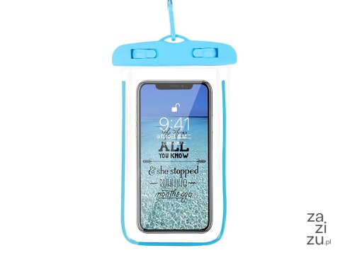 Etui wodoodporne pokrowiec na telefon basen plażę kajak case do telefonu niebieskie Etui wodoodporne pokrowiec na telefon basen plażę kajak case do telefonu niebieskie