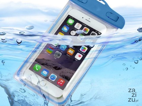 Etui wodoodporne pokrowiec na telefon basen plażę kajak case do telefonu niebieskie Etui wodoodporne pokrowiec na telefon basen plażę kajak case do telefonu niebieskie