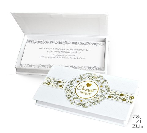 Pudełko ozdobne na banknoty CHRZEST MB-003 Pudełko ozdobne na banknoty CHRZEST MB-003