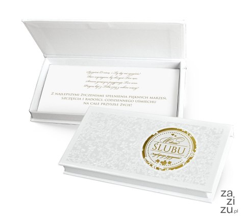 Pudełko ozdobne na banknoty ŚLUB MB-007 Pudełko ozdobne na banknoty ŚLUB MB-007