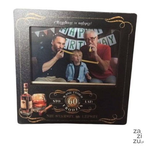 Ramka na zdjęcia kolor 10 X 15 WHISKY na 60-te urodziny 3310-WY60 Ramka na zdjęcia kolor 10 X 15 WHISKY na 60-te urodziny 3310-WY60